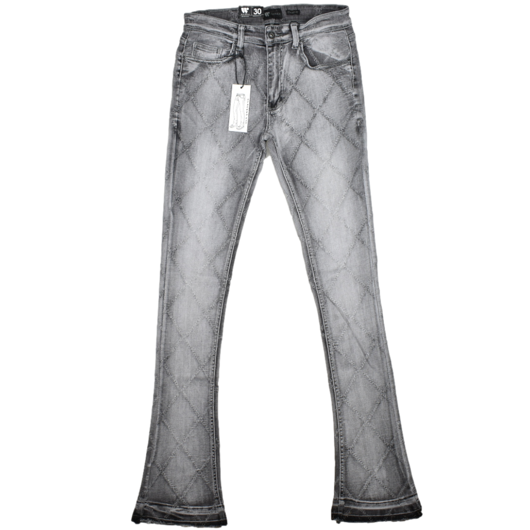 Waimea Grey Stacked Jeans | Memphis Urban Wear