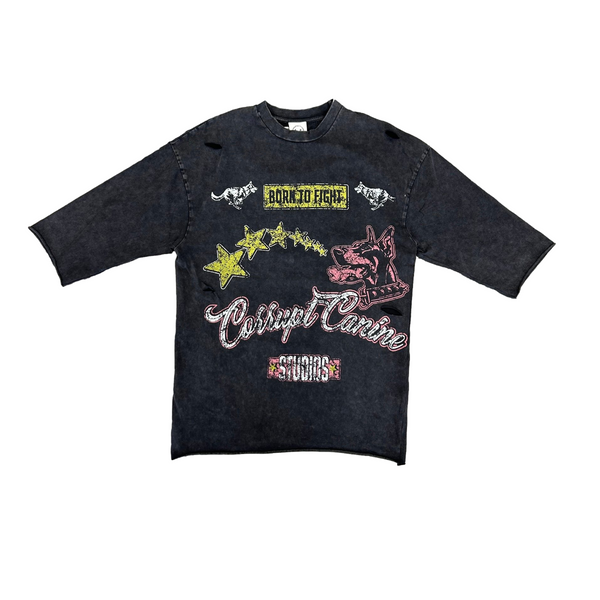 corrupt-k9-born-to-fight-graphic-mens-tee-vintage-black-memphis-urban-wear