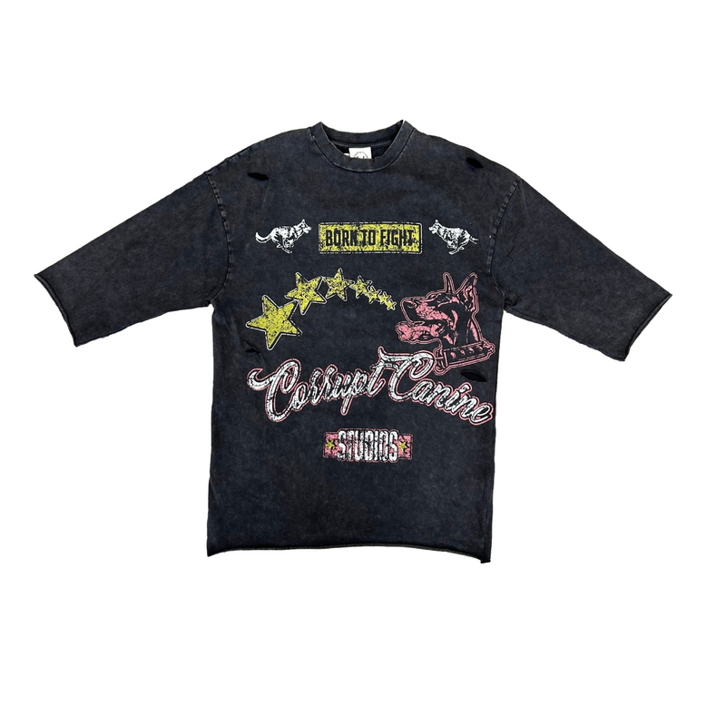 corrupt-k9-born-to-fight-graphic-mens-tee-vintage-black-memphis-urban-wear