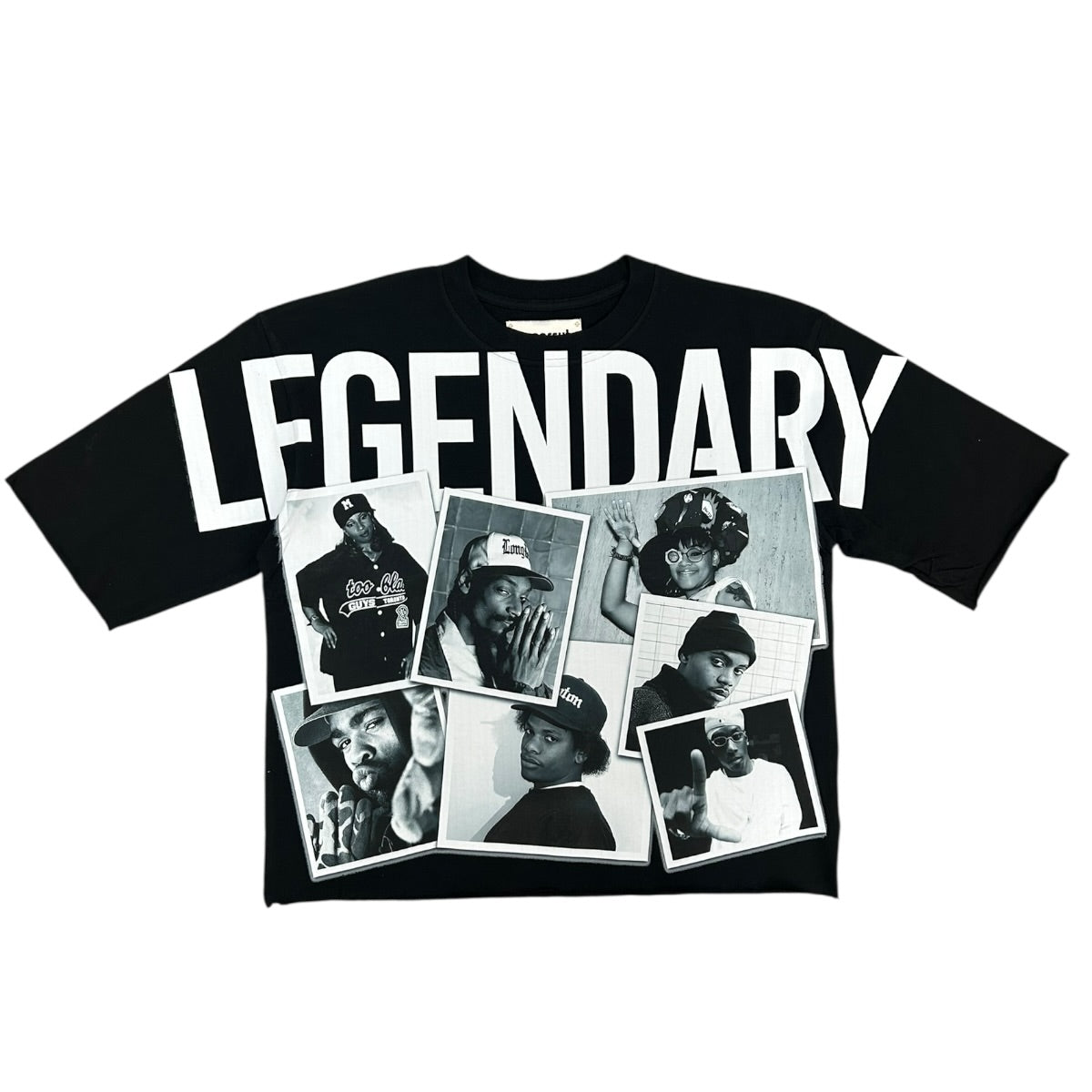 Papercut | Legendary graphic cropped tee - Black