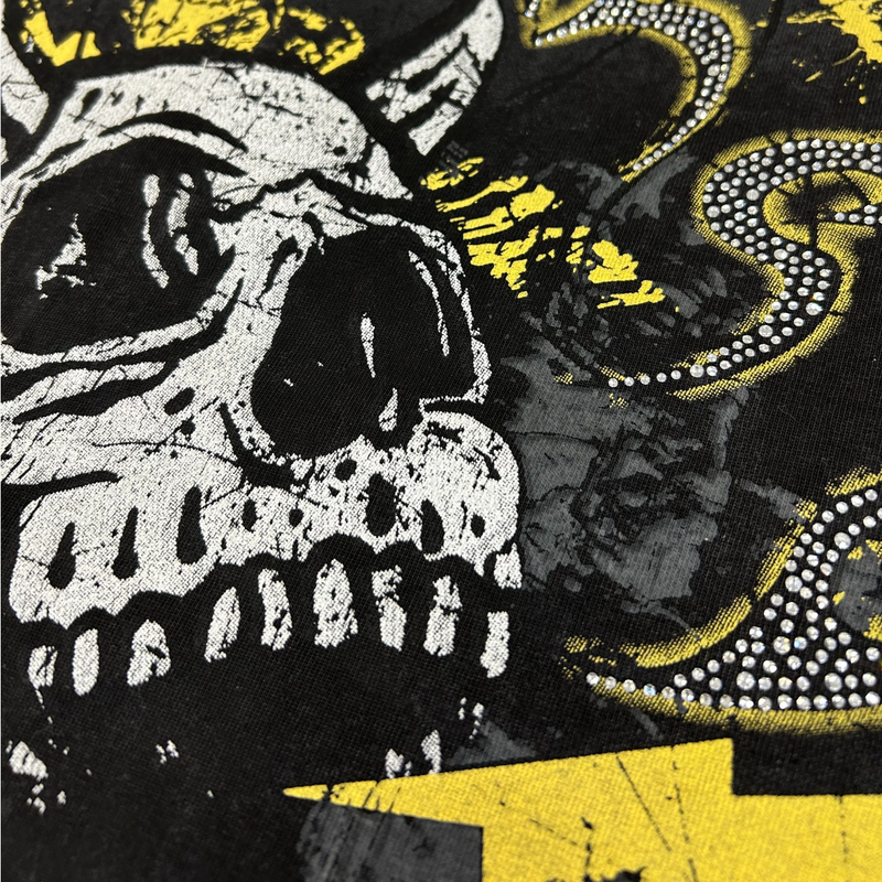 kleep-floral-skull-rhinestone-mens-cropped-tee-vintage-black-memphis-urban-wear