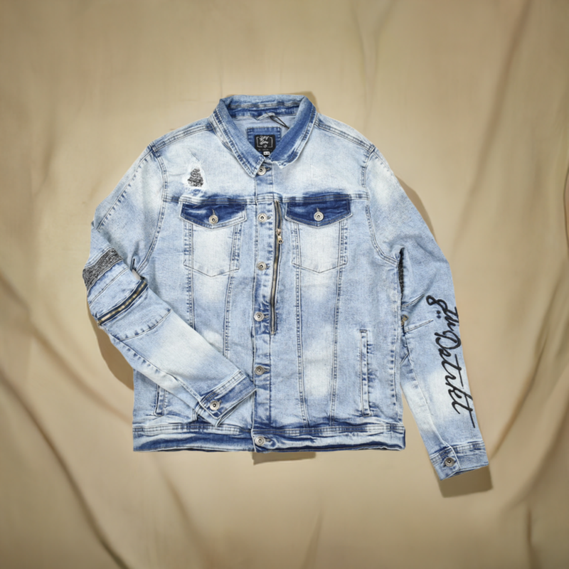 8IGHTH DSTRKT BANDANA DENIM JACKET - DF0321