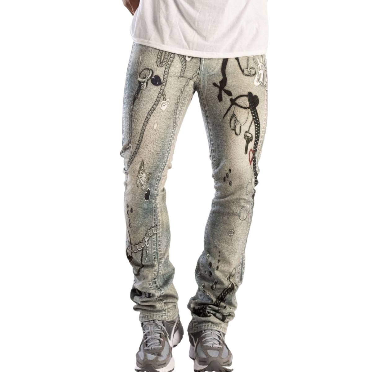 Kindred Key Chain Kindred | Printed Chain Stacked Denim