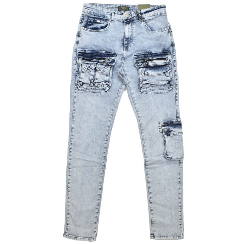     Ceca NY Clothing Mens Stone Blue Jeans Memphis Urban Wear