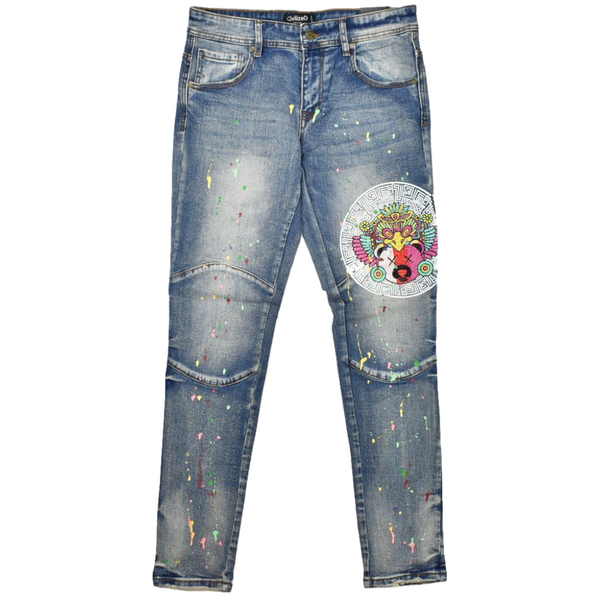 Civilized-Jeans-Splash-Bear-Denim-Jeans-Lt-Indigo-Memphis-Urban-Wear