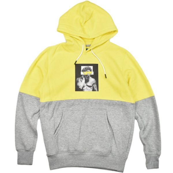 Leonine Clothing Pullover Hoodie Yellow And Grey Memphis Urban Wear