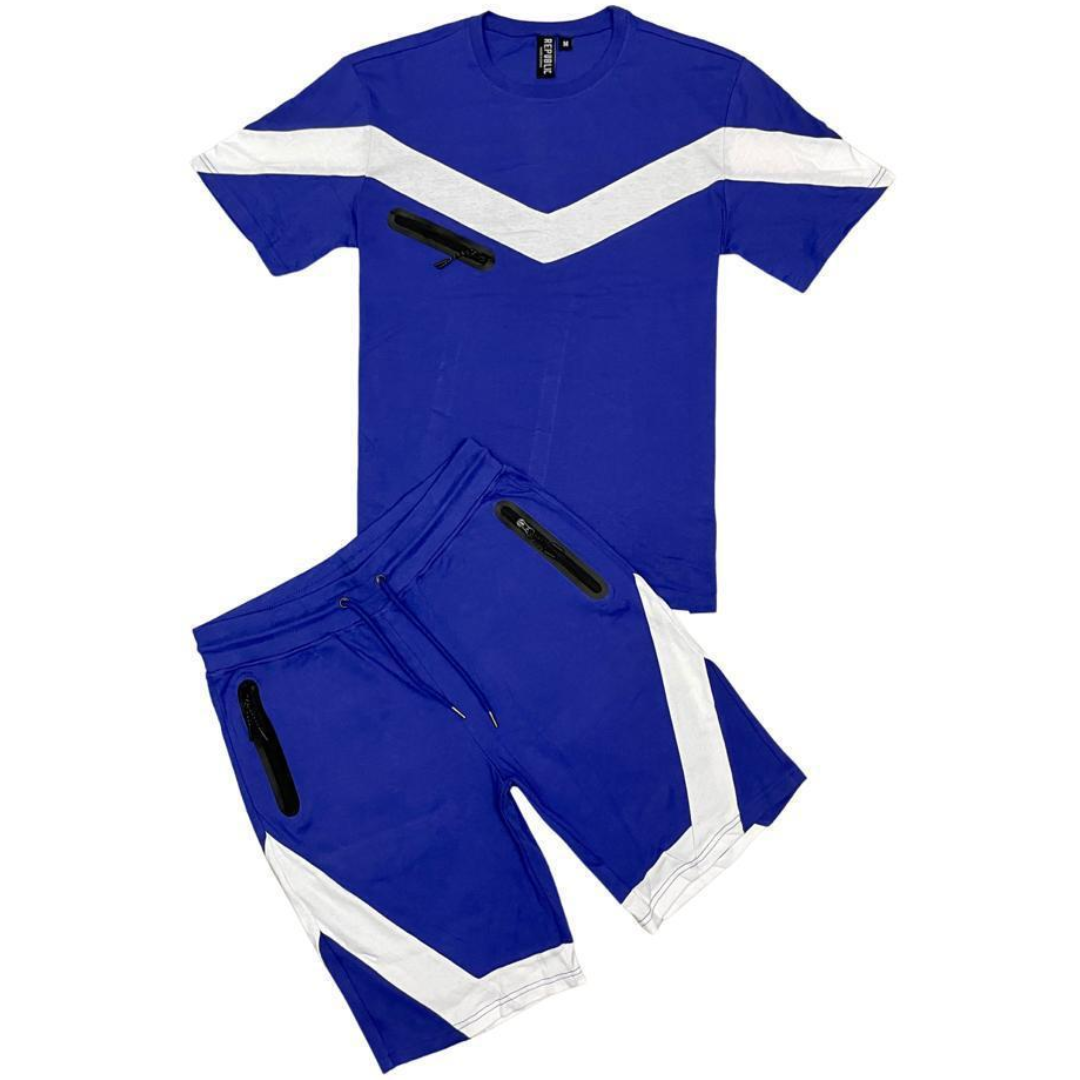 Tek Gear Basketball Shorts Blue White Men's Size Medium Comfort Stretch  JJ1960