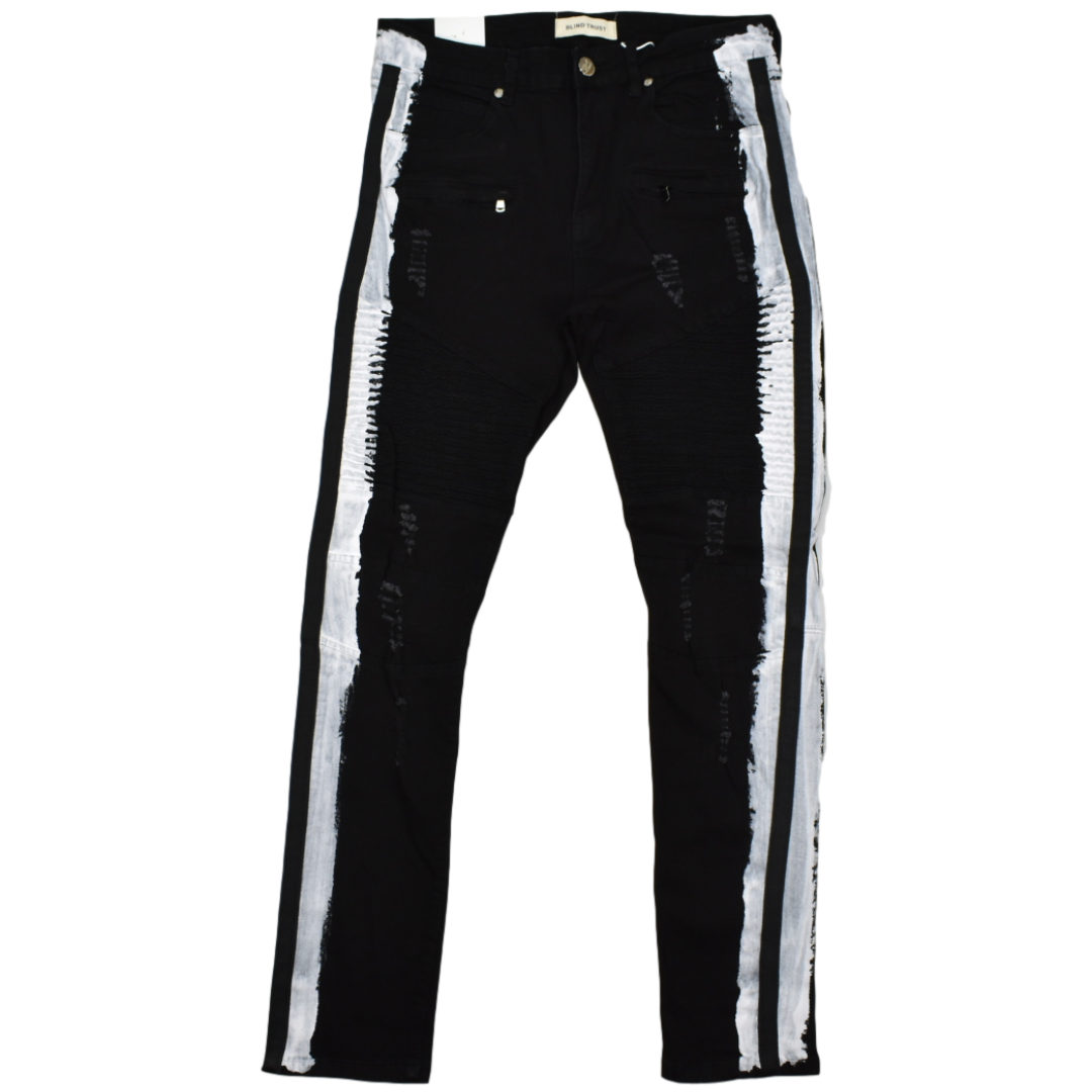 Blind Trust Men's Triple Stripe Jeans | Memphis Urban Wear