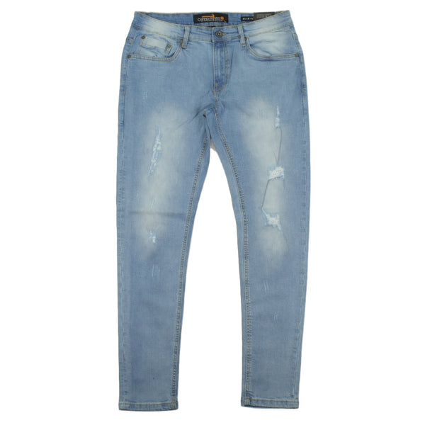 Men Long Pants Jeans, Male Causal Pocket Zipper Slim Fit Shredded Denim  Long Jeans Pants - Nama AlMadina