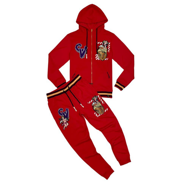 civilized-hoodie-jogger-set-red-memphis-urban-wear
