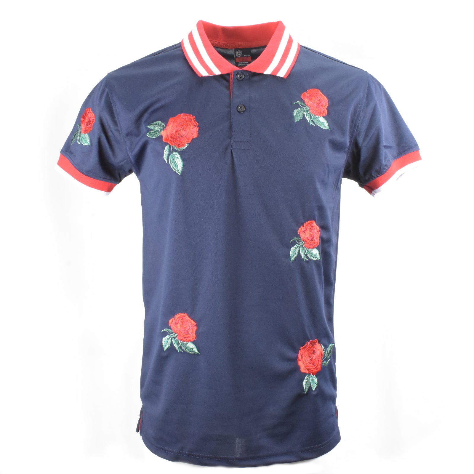 Men's Rose Polo Pique Shirts Memphis-Urban-Wear