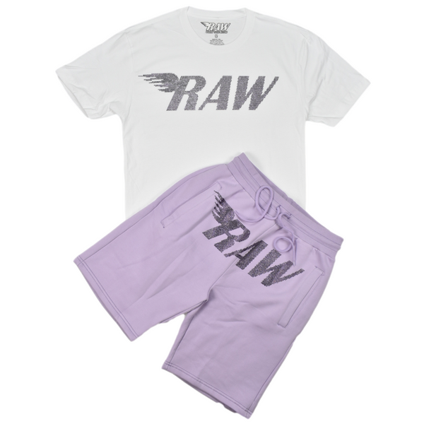 rawyalty-raw-violet-bling-chenille-short-set-memphis-urban-wear
