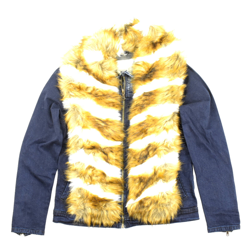 Herrnalise Men's faux fur Collar Winter Cargo Jacket Casual Jacket And  Velvet Stand Collar Single Breasted Jacket Coat Light blue - Walmart.com